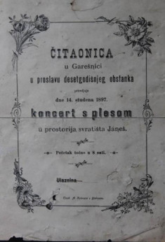 Čitaonica - plakat iz 1897.